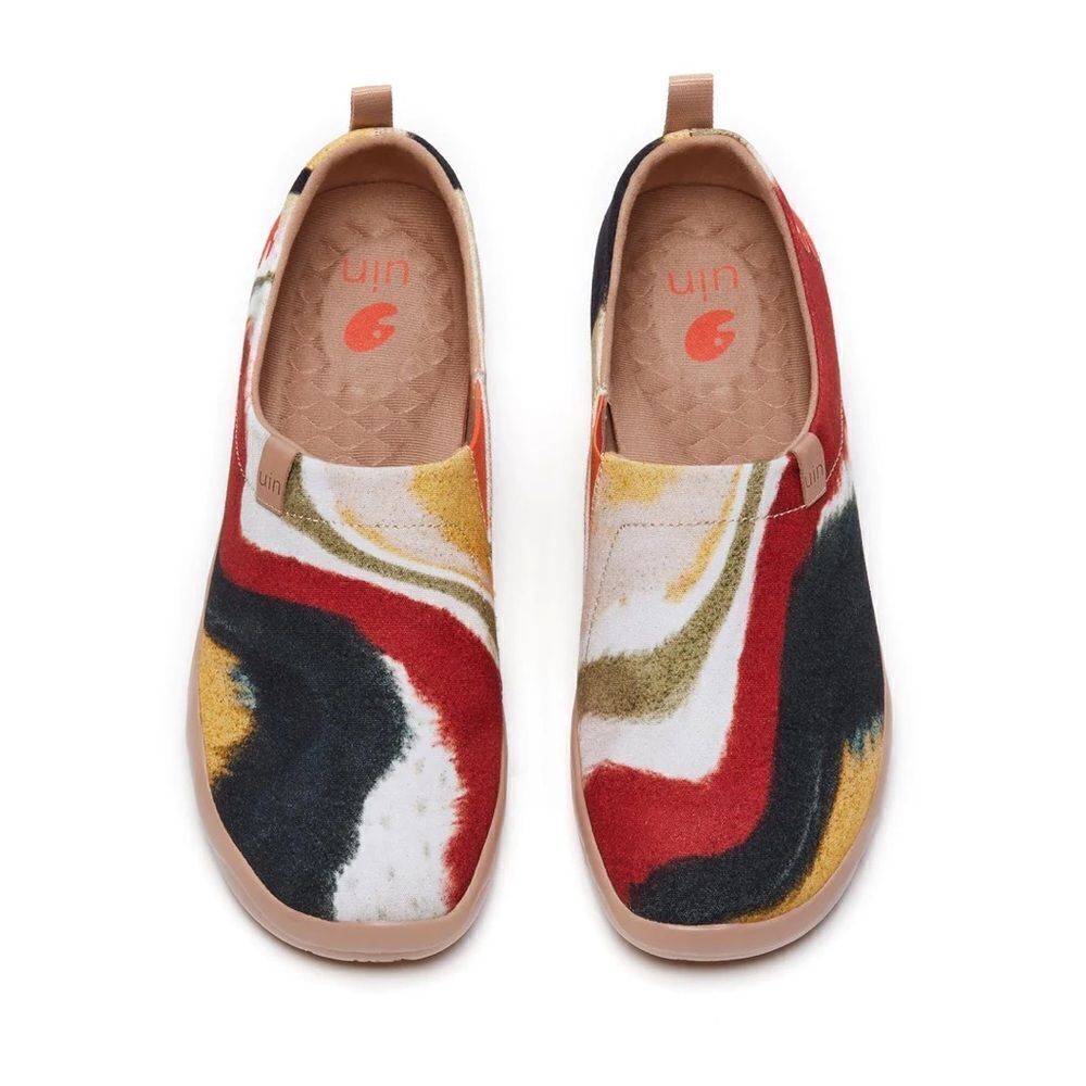 UIN Men's Walking Shoes Slip On Loafers (Toledo Wavy Coastline)NewNoBox
